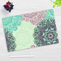 Produktbild: Cover-your-desk Schreibtischunterlage f&uuml;r Kinder und Erwachsene Mandala gr&uuml;n-t&uuml;rkis, aus hochwertigem Vinyl , 60 x 40 cm