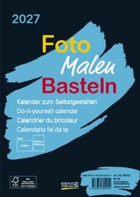 Produktbild: Foto-Malen-Basteln Bastelkalender A5 schwarz 2027