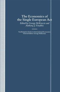 Produktbild: The Economics of the Single European Act