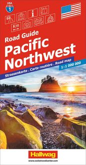 Produktbild: Hallwag Strassenkarte USA, Pacific Northwest 1:1 Mio.
