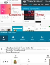 Produktbild: Kostenlose WordPress-Themes