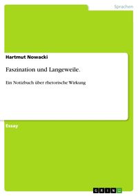 Produktbild: Faszination und Langeweile.