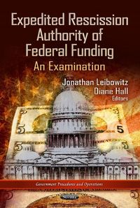 Produktbild: Expedited Rescission Authority of Federal Funding