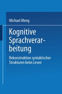 Produktbild: Kognitive Sprachverarbeitung