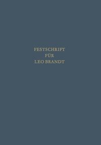 Produktbild: Festschrift f&uuml;r Leo Brandt zum 60. Geburtstag