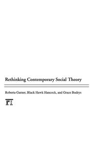 Produktbild: Rethinking Contemporary Social Theory