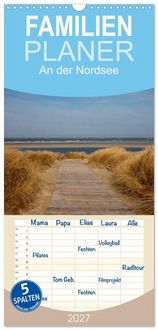 Produktbild: Familienplaner 2027 - An der Nordsee mit 5 Spalten (Wandkalender, 21 x 45 cm) CALVENDO