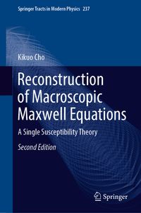 Bild vom Artikel Reconstruction of Macroscopic Maxwell Equations vom Autor Kikuo Cho
