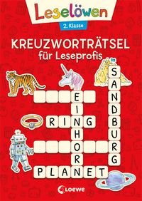 Leselöwen Kreuzworträtsel für Leseprofis - 2. Klasse (Rot) von Loewe Lernen und Rätseln
