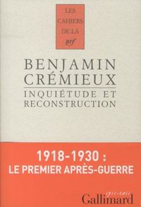 Produktbild: Inqui&eacute;tudes et reconstructions