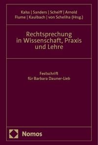 Produktbild: Rechtsprechung in Wissenschaft, Praxis und Lehre