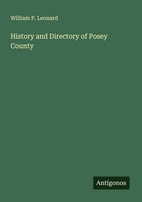 Produktbild: History and Directory of Posey County