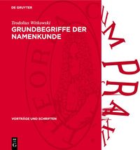 Produktbild: Grundbegriffe der Namenkunde