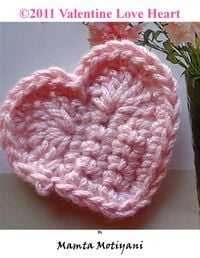 Produktbild: Valentine Love Heart | Crochet Applique Pattern (Easy Crochet Patterns, #20)