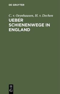 Produktbild: Ueber Schienenwege in England