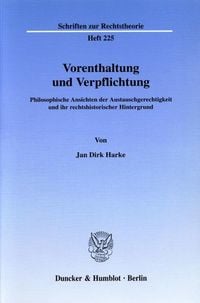Produktbild: Vorenthaltung und Verpflichtung.