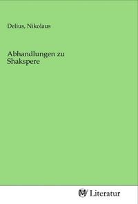 Produktbild: Abhandlungen zu Shakspere