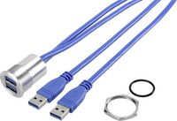 Produktbild: TRU COMPONENTS USB-22 USB A Einbaubuchse 3.0 2x USB 3.0 Buchse A auf 2x USB 3.0 Stecker A Inhalt: 1 St.