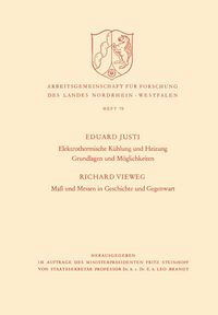 Produktbild: Elektrothermische K&uuml;hlung und Heizung Grundlagen und M&ouml;glichkeiten. Ma&szlig; und Messen in Geschichte und Gegenwart