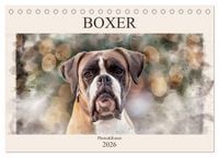 Produktbild: Boxer Photo&Kunst (Tischkalender 2026 DIN A5 quer), CALVENDO Monatskalender