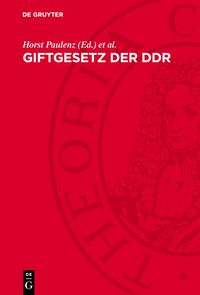 Produktbild: Giftgesetz der DDR