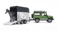 Produktbild: Bruder - Land Rover Defender mit Pferdeanh&auml;nger