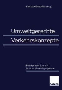 Produktbild: Umweltgerechte Verkehrskonzepte