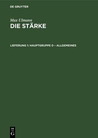 Produktbild: Hauptgruppe 0 - Allgemeines
