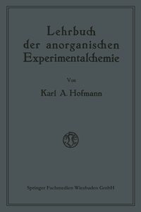 Produktbild: Lehrbuch der anorganischen Experimentalchemie