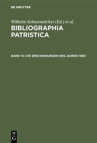 Produktbild: Die Erscheinungen des Jahres 1965