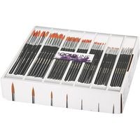 Produktbild: Creativ Company Gold Line Pinsel, Nr. 1+2+4+8+12+18+22, L 17-21 cm, B 1-7 mm, rund, 7x12 Stk