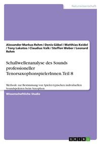 Produktbild: Schallwellenanalyse des Sounds professioneller TenorsaxophonspielerInnen. Teil 8