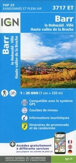Produktbild: Barr.Le Howald.Vill&eacute;.Haute Vall&eacute;e de la Bruche 1:25 000