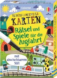 Produktbild: Tschüss-Langeweile-Karten: Rätsel und Spiele für die Zugfahrt