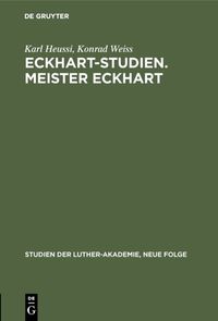 Produktbild: Eckhart-Studien. Meister Eckhart
