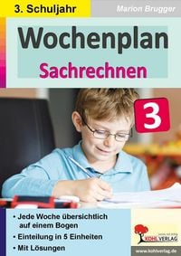Produktbild: Wochenplan Sachrechnen / Klasse 3