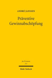 Produktbild: Pr&auml;ventive Gewinnabsch&ouml;pfung