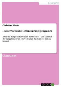 Produktbild: Das schwedische Urbanisierungsprogramm