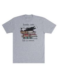 Produktbild: Books. Cats. Life is Sweet. Unisex T-Shirt Small