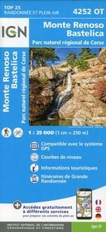 Produktbild: 4252OT Monte Renoso Bastelica Parc National de Corse 1:2500