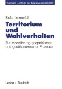 Produktbild: Territorium und Wahlverhalten