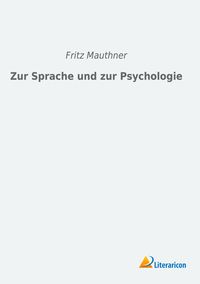 Produktbild: Zur Sprache und zur Psychologie
