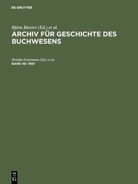 Produktbild: Archiv f&uuml;r Geschichte des Buchwesens / 1997