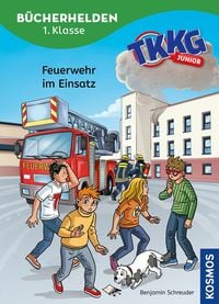 Produktbild: TKKG Junior, B&uuml;cherhelden, 1. Klasse, Feuerwehr im Einsatz