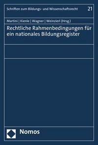 Produktbild: Rechtliche Rahmenbedingungen f&uuml;r ein nationales Bildungsregister