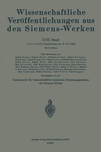 Produktbild: Wissenschaftliche Ver&ouml;ffentlichungen aus den Siemens-Werken