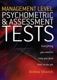 Produktbild: Shavick, A: Management Level Psychometric and Assessment Tes