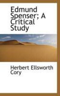 Produktbild: Edmund Spenser; A Critical Study