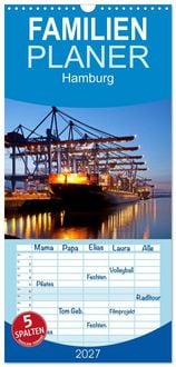 Produktbild: Familienplaner 2027 - Hamburg mit 5 Spalten (Wandkalender, 21 x 45 cm) CALVENDO