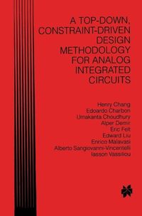 Produktbild: A Top-Down, Constraint-Driven Design Methodology for Analog Integrated Circuits